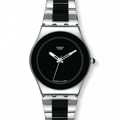 Ceas de dama Swatch Black Ceramic YLS168G