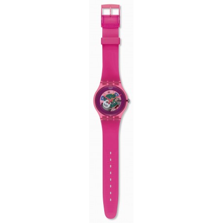 Ceas de mana Swatch Pink Lacquered SUOP100