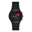 Ceas de mana Swatch Black Red Circle YCB4020AG