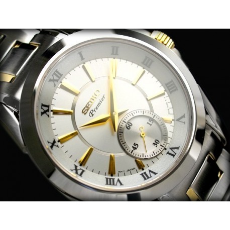 Ceas de mana Barbatesc Seiko Premier Small Second SRK022P1